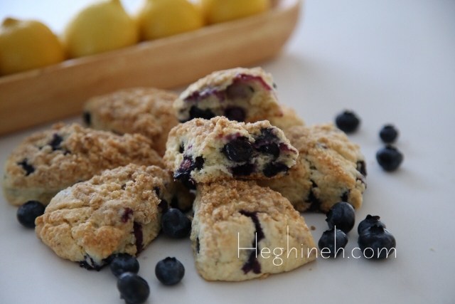 Blueberry Lemon Scones Recipe by Heghineh