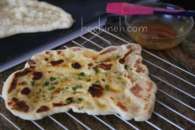 Indian flatbread Naan Հնդկական Հաց Նաան