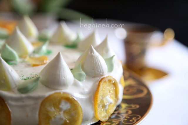 Lemon Meringue Cake - Կիտրոնով Բեզեով Տորթ - Heghineh