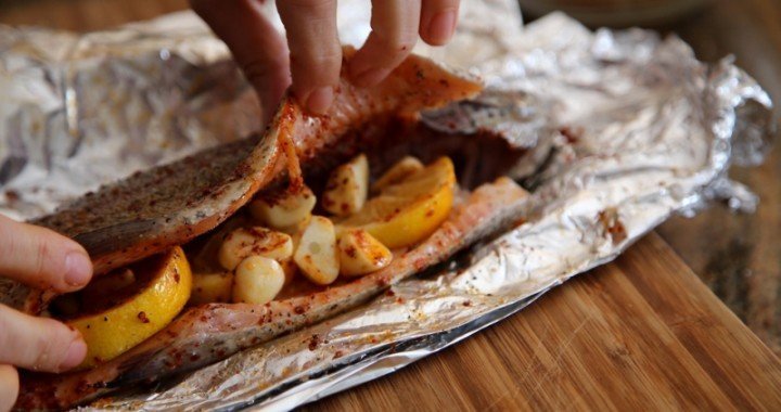 Armenian Easter Dish - Lavash Baked Fish - Heghineh.com