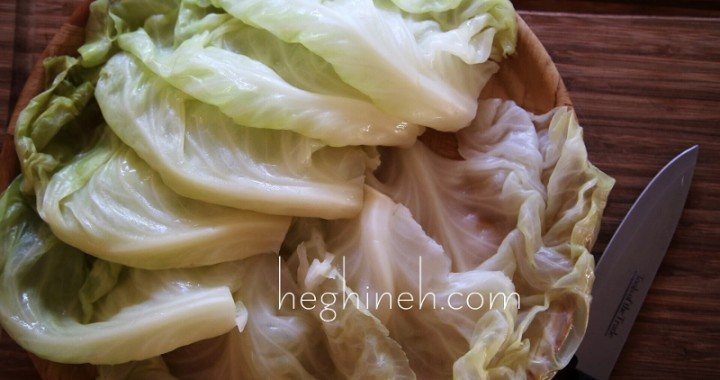 How to cook and prep cabbage leaves