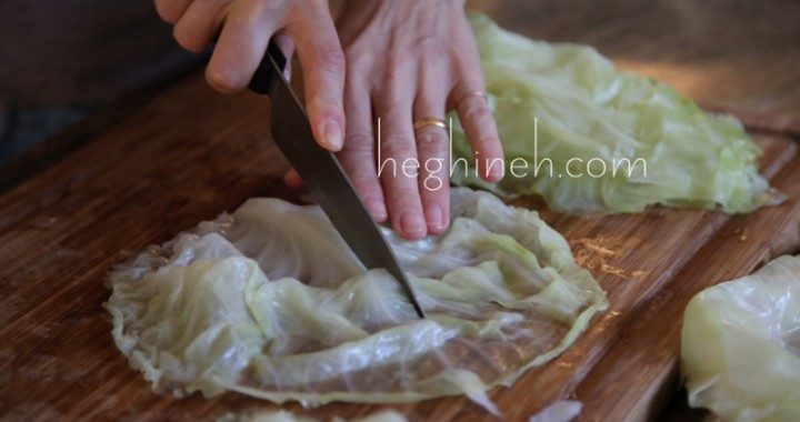 How to cook and prep cabbage leaves