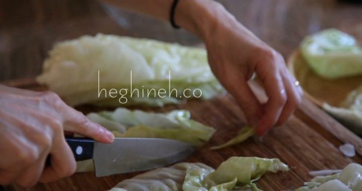 How to cook and prep cabbage leaves