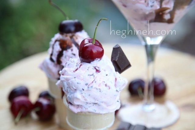 Homemade Cherry Ice cream Recipe
