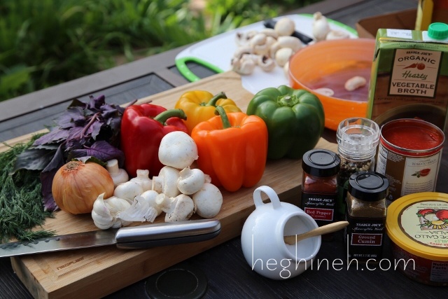 Lentil Stuffed Peppers Recipe by Heghineh