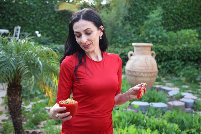 Lentil Stuffed Peppers Recipe by Heghineh
