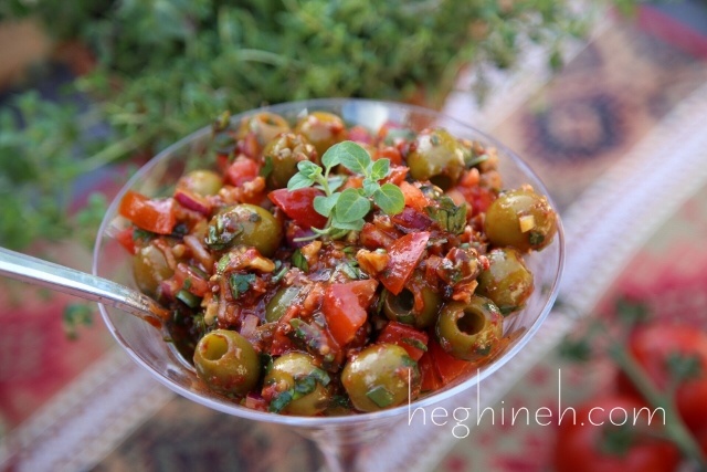 Olive Salad Bazerkani Recipe - Armenian Cuisine