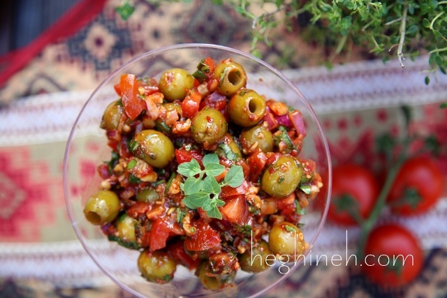 Olive Salad Bazerkani Recipe - Armenian Cuisine