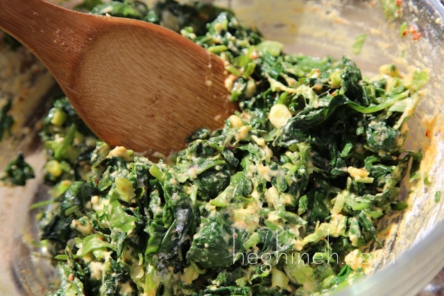 Spinach Fritters Recipe - Ohtsheh - Armenian Cuisine