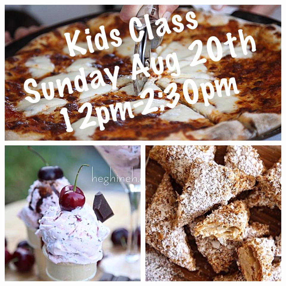 Kids Cooking Class August 20th