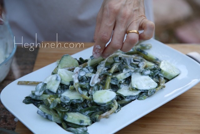 Purslane Cucumber Salad Recipe by Heghineh