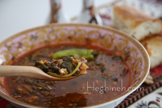 Lentil Purslane Soup Recipe - Armenian Cuisine