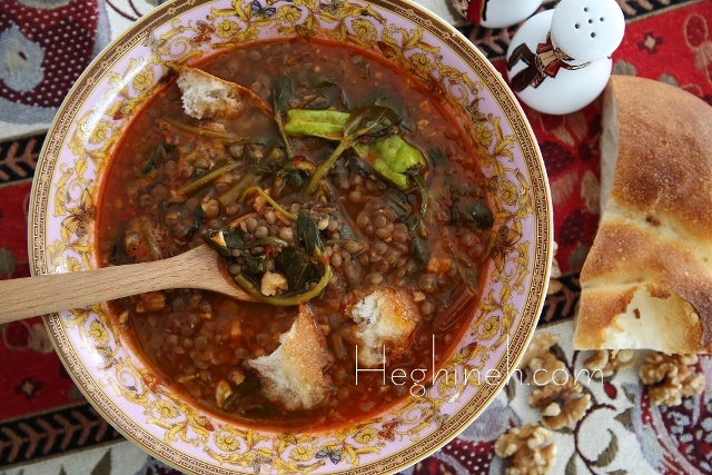 Lentil Purslane Soup Recipe - Armenian Cuisine