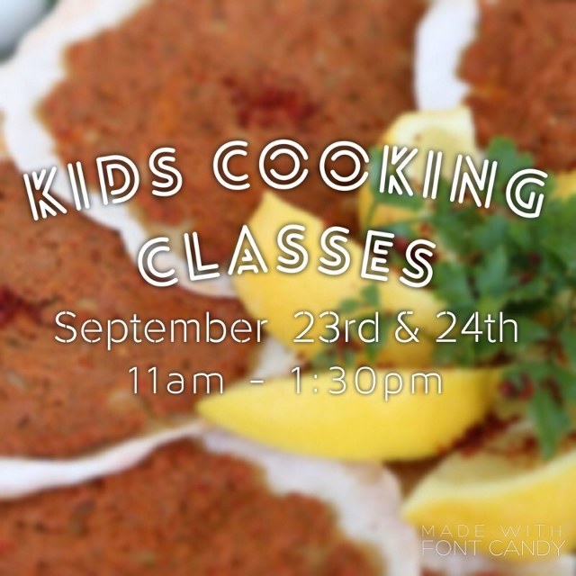 Kids Cooking Classes Sep 23rd & 24th