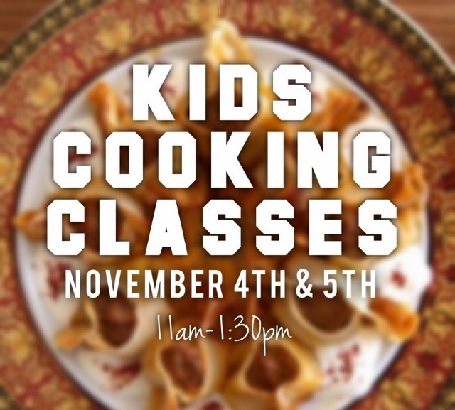 Kids Cooking Classes - November 4th and 5th