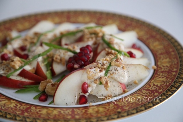 Tahini Pear Salad Recipe - Տանձով Աղցան - Heghineh Cooking Show