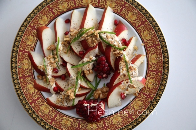 Tahini Pear Salad Recipe - Armenian Cuisine