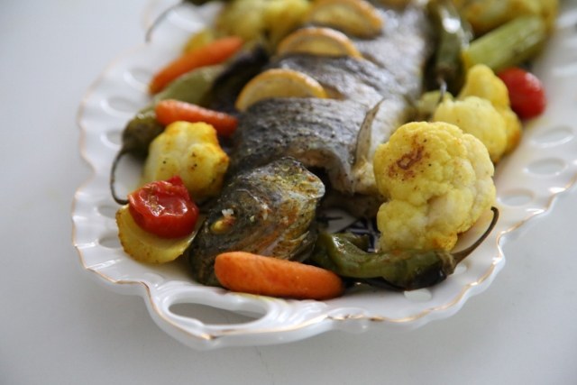 Roasted Trout & Veggies Recipe