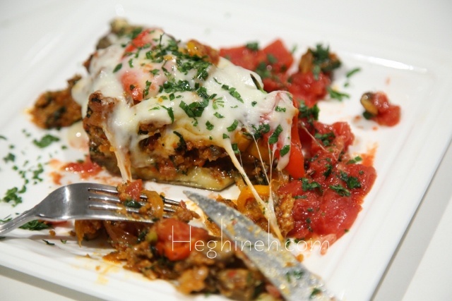 Mushrooms Bulgur Stuffed Eggplants - Eggplant Boats Recipe