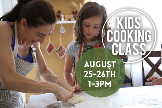 Kids Cooking Class August 25-26
